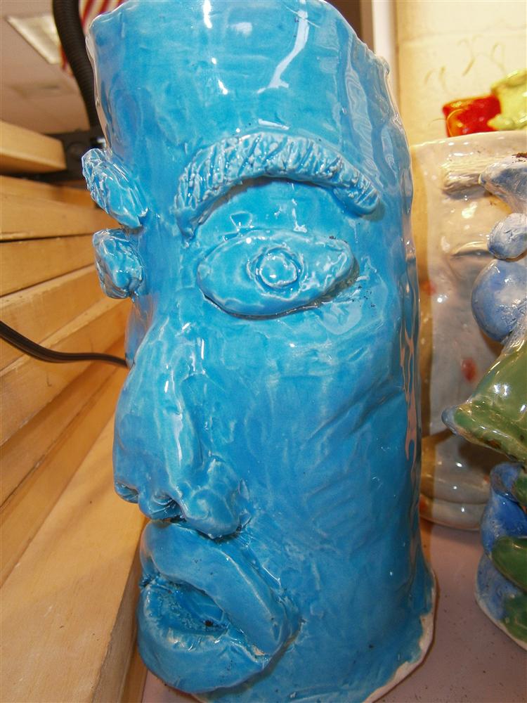 Ceramic Face Planter 